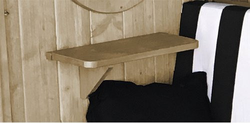 WEKA Ablage-Set aus Holz für Gartenhäuser und Gartenlauben in Natur/Beige - Bild 2