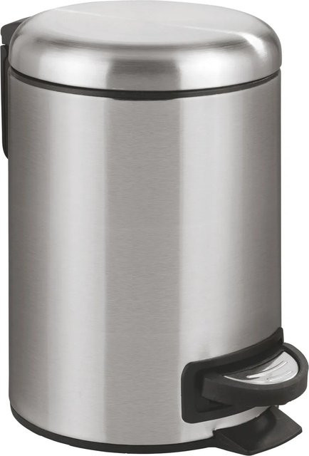 Wenko Tretmülleimer Leman Easy Close in Edelstahl Silber 3 Liter - Bild 1