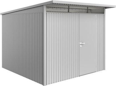 Biohort Gerätehaus AvantGarde in Silber aus Stahl mit B/H/T: 257 x 217 x 257 cm - Bild 1