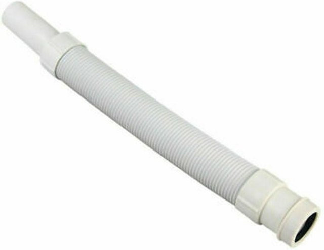 Flexibles Siphon-Abflussrohr in S-Form für Bad und Küche von MaMa workplace, Farbe: Weiß - Bild 1