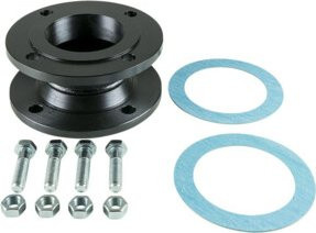 Grundfos Adapter DN 100 für Pumpe, Farbe: Schwarz, Material: Stahl, Höhe: 100 mm, Durchmesser: 170 mm - Bild 1