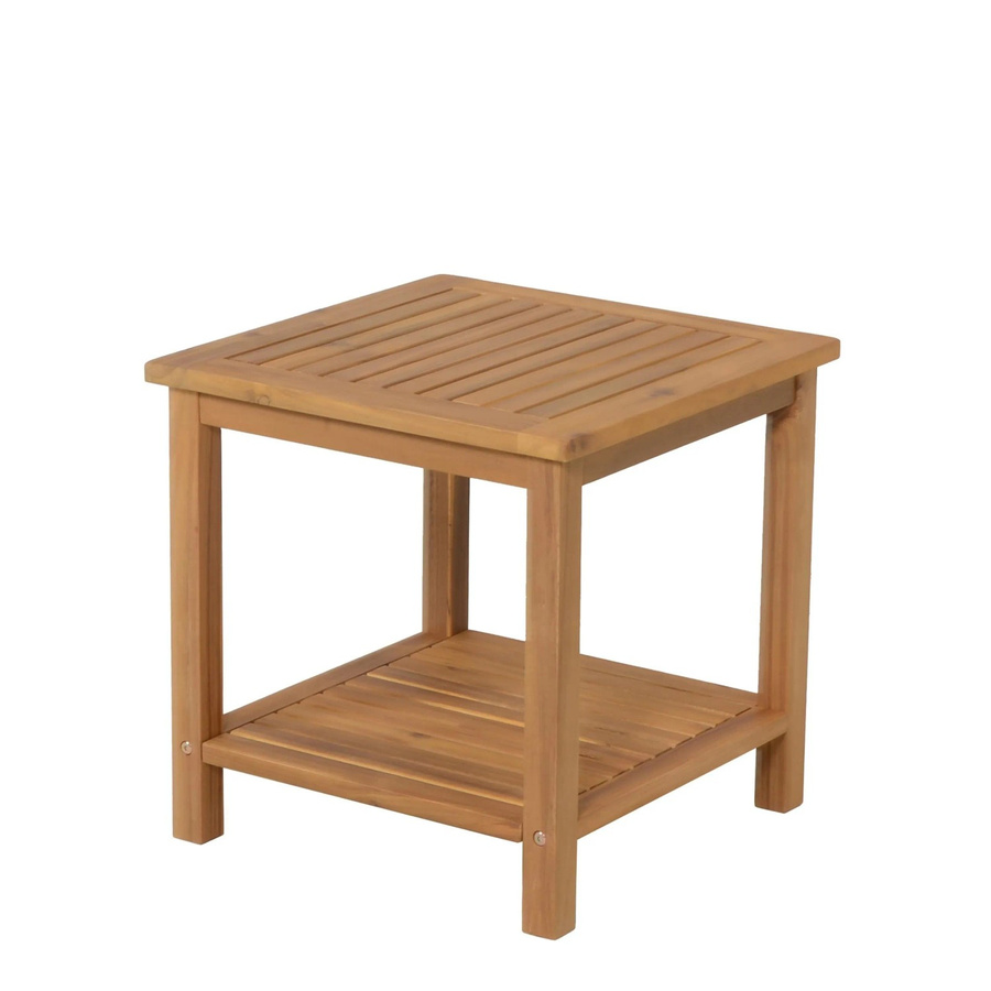 DELUKE Gartentisch ISABEL Beistelltisch aus Akazie in Braun, B/T/H: 45 x 45 x 45 cm - Bild 2