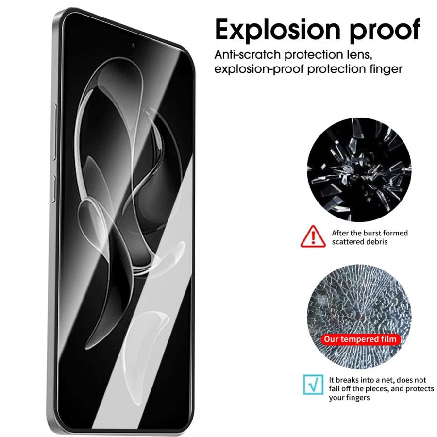 3er-Pack HKSN Displayschutzfolien aus gehärtetem Glas für Xiaomi Poco F8 Ultra und M8 Ultra Pro, HD und Datenschutz, transparent - Bild 4