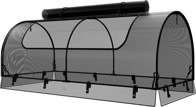 GroJa Frühbeetaufsatz Netz für Hochbeete in Schwarz, B/T: 150 x 70 cm - Bild 1