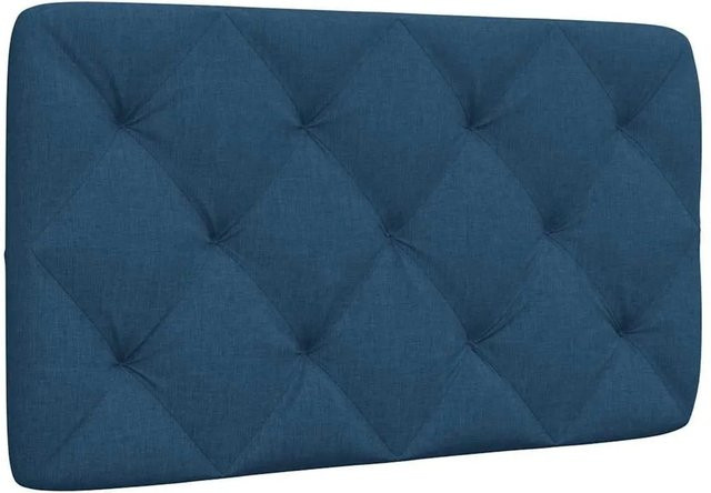 vidaXL Kopfteil-Kissen aus Stoff in Blau, Breite: 90 cm - Bild 1