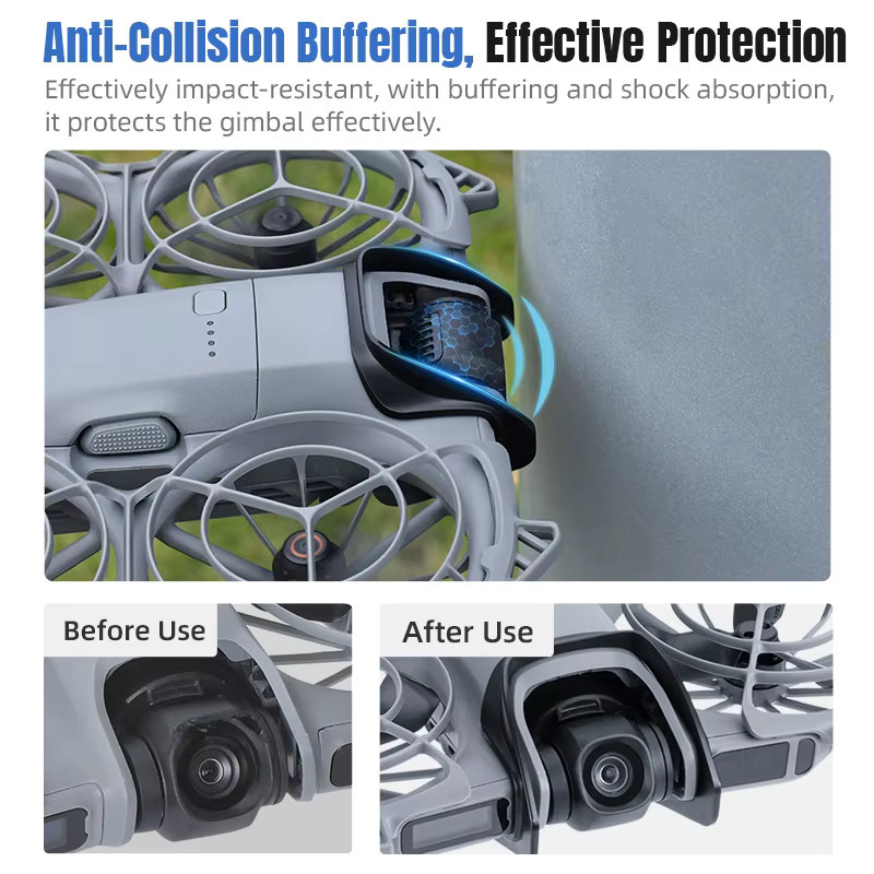 DJI NEO 2 Stoßstangenschutz aus Kunststoff in Schwarz als Kameraobjektivschutz und Drohnenzubehör - Bild 2