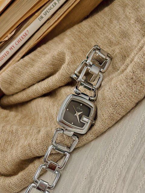 LSVTR Armbanduhr Quarz, Edelstahl, Silber, Kristall, Damen - Bild 1