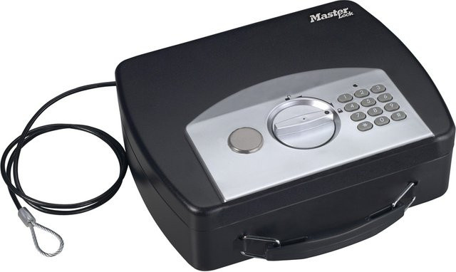 Master Lock Sicherheitskassette P40020 Dokumentenkassette Schwarz B/H/T: 7,4 x 25,4 x 20,1 cm - Bild 1