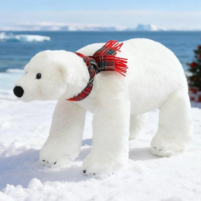 Eisbär Plüschtier, Kuschel-Bärenpuppe, 45cm, ab 14 Jahren - Bild 1
