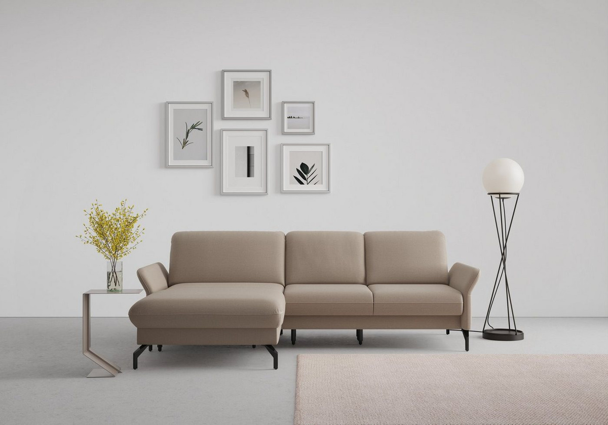 sit&more Ecksofa Fashion L-Form mit motorischer Kopfteilverstellung oder Vorziehsitz - Bild 1