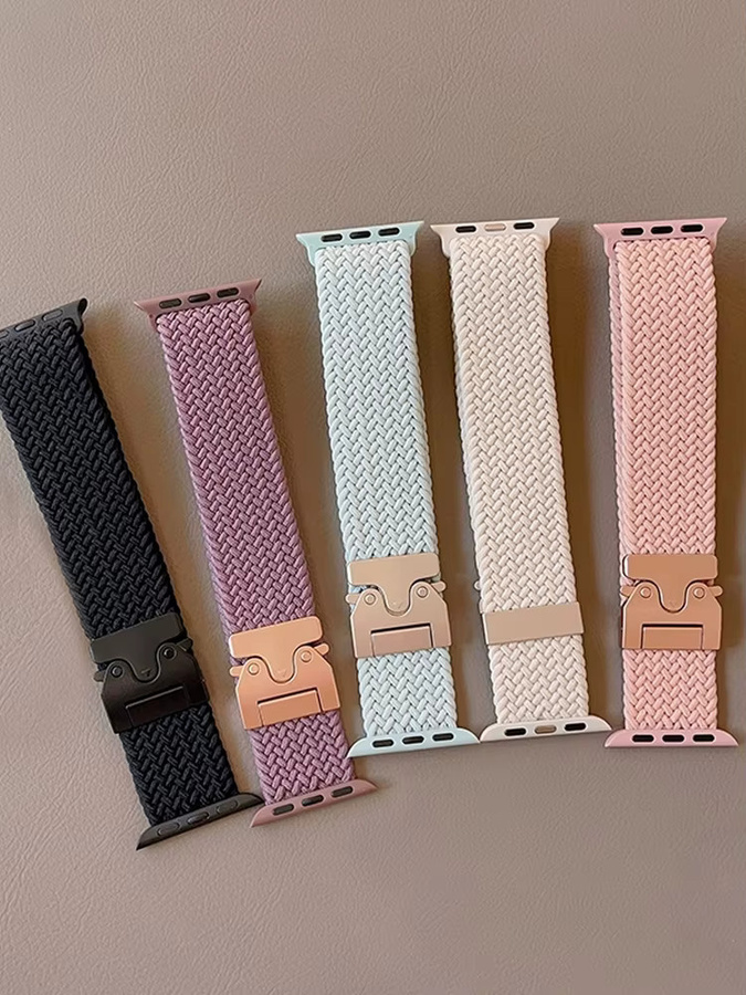 NEY Uhrenarmband Textil, Weiß, Unisex - Bild 2