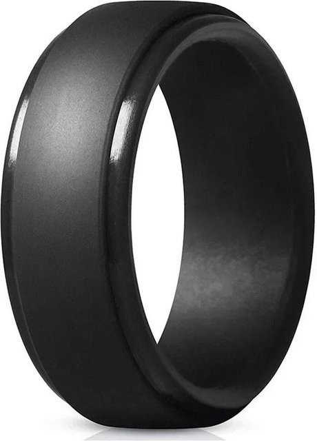 Lucky Star Jewelry Silikonring, Schwarz, Herren, 13 - Bild 1