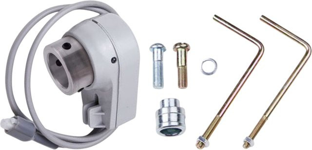 DAZZLEEX Industrielles Nähmaschinen-Set mit bürstenlosem Synchronmotor, externem Nadelfixierer und verstellbarem Nadelhalter in Grau - Bild 1