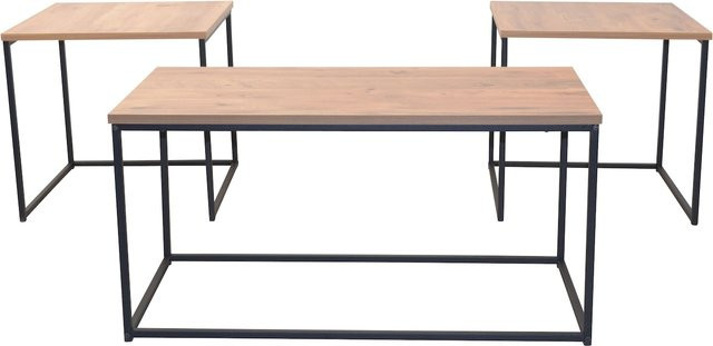 3tlg. Tisch-Set Heike von Möbel Direkt Online in Eichefarbe, modern und rechteckig - Bild 1