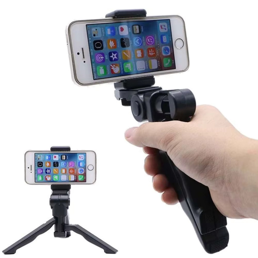 EXSKOF Desktop-Stativ und Handheld-Selfie-Stick in Schwarz für GoPro, SJCAM, Insta360, AKASO und DJI Osmo Action-Kameras - Bild 2