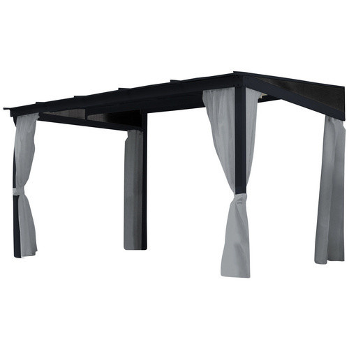 Leco Terrassenüberdachung Melanie mit Seitenteilen aus Anthrazit, B: 400 cm, T: 300 cm, H: 266 cm - Bild 7