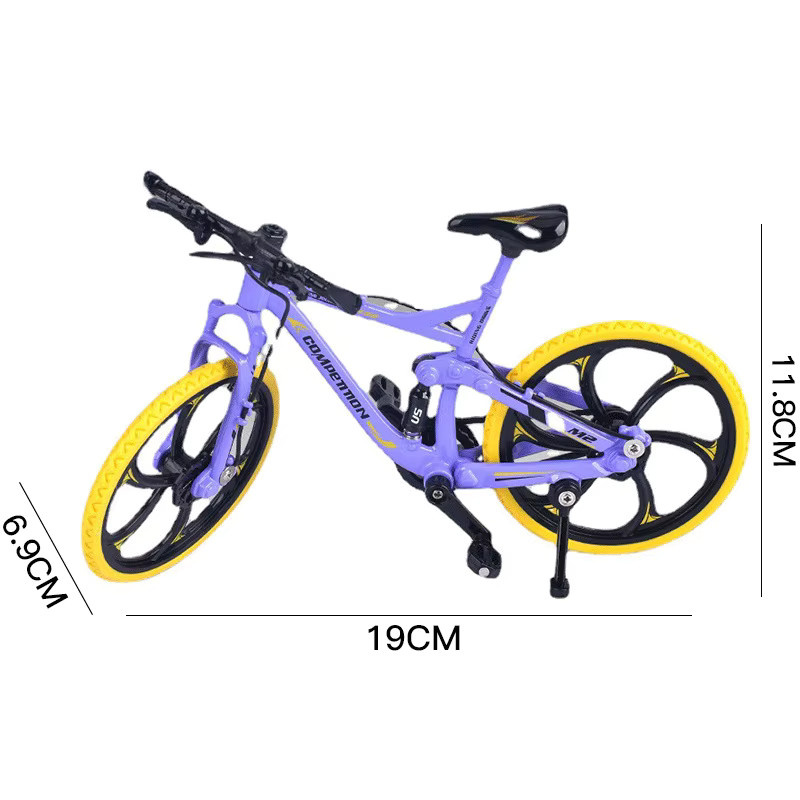 TANGUAYA Mountainbike, Diecast Mini Finger Fahrrad, Metall, Bunt / Mehrfarbig, 1:8 - Bild 2