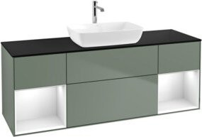 V&B Waschtischunterschrank Finion in Weiß lackiert, B/T/H: 160 x 50,1 x 50,1 cm - Bild 1