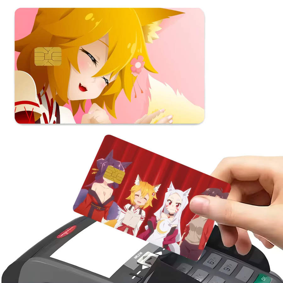 Wasserdichter Senko San Cartoon Aufkleber für Kreditkarten und Metro-Karten in Multicolour - Bild 2