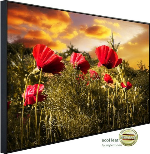 papermoon EcoHeat Infrarotheizung Blumenwiese in Bunt mit Matt-Effekt, App-Steuerung und Überhitzungsschutz - Bild 1