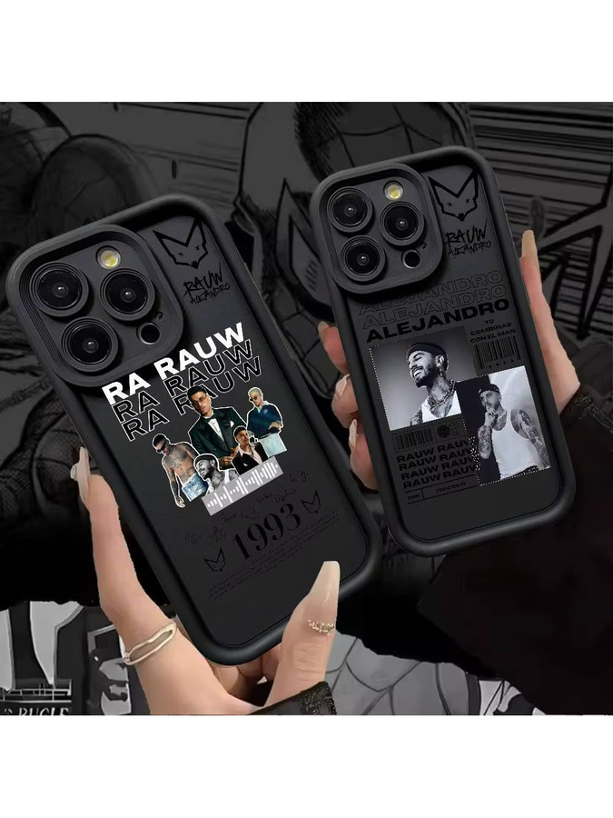 Epc Music R-Rauw Alejandro Handyhülle für iPhone 11 bis 17 Pro Max Plus, schwarz, weiche und stoßfeste Abdeckung - Bild 7