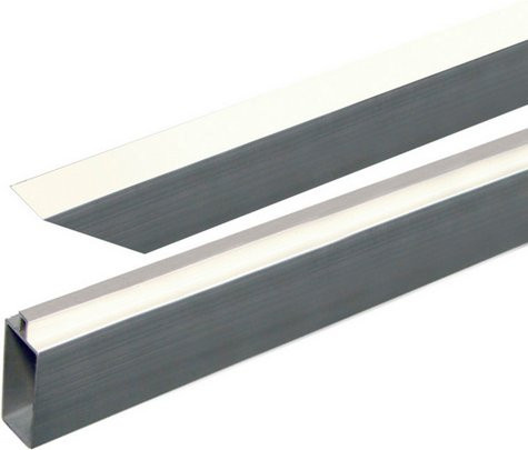 Mr. GARDENER Start- und Abschlussleistenset Turino für Turino Steckzäune aus Aluminium in Silber, B/H: 2,5 x 122 cm - Bild 1