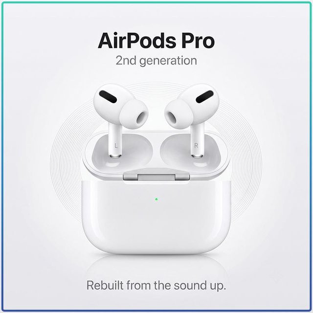 Apple AirPods Pro 2 Kabellose Ohrhörer mit Aktiver Geräuschunterdrückung und H2 Chip in Weiß - Bild 1