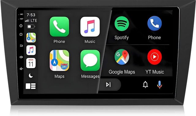 Junsun Autoradio für VW Golf VI 2008-2012 mit Bluetooth und GPS in Schwarz - Bild 1