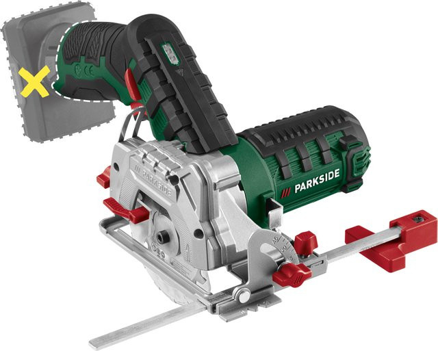Parkside Akku-Handkreissäge PHKSA 12 Set mit Akku und Ladegerät, Grün - Bild 1
