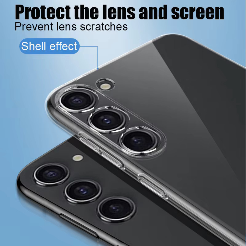 Transparente Silikonhülle für Samsung Galaxy S24 S25 S23 S22 S21 Plus Ultra und S23 FE S24 FE - Bild 4