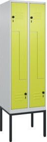 C+P Z-Spind Classic PLUS Garderobenschrank mit 4 Fächern und Sicherheits-Drehriegel, H x B x T: 212 x 60 x 50 cm - Bild 1