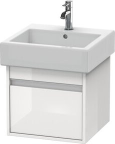 Duravit Waschtischunterschrank Ketho, wandhängend, Weiß Hochglanz, B: 45 cm, T: 44 cm, H: 41 cm - Bild 1