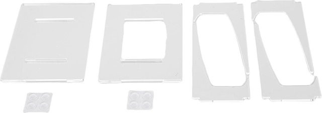 2er-Pack OutsideWorld Tellerhalter aus Acryl in Transparent, moderner Tellerständer für Deko, Bücher oder Fotos - Bild 1