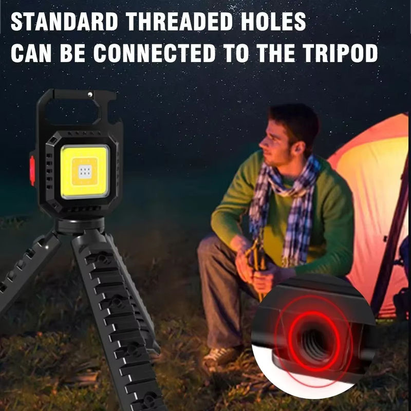 30er Set KDULIT Mini LED Schlüsselbund Taschenlampen mit COB-Licht, USB-ladbar, Schwarz, für Camping und Angeln - Bild 5