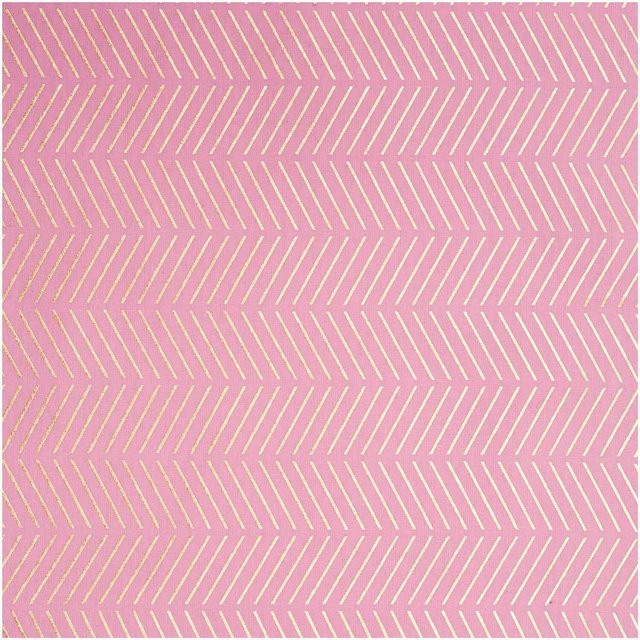 Rico Design Druckstoff Streifen in Pink 140 cm - Bild 1