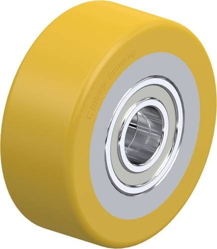 Blickle Kunststoff-Rad VSTH 100x40/25-40K in Braun und Gelb mit 360kg Tragfähigkeit und 100mm Durchmesser - Bild 1