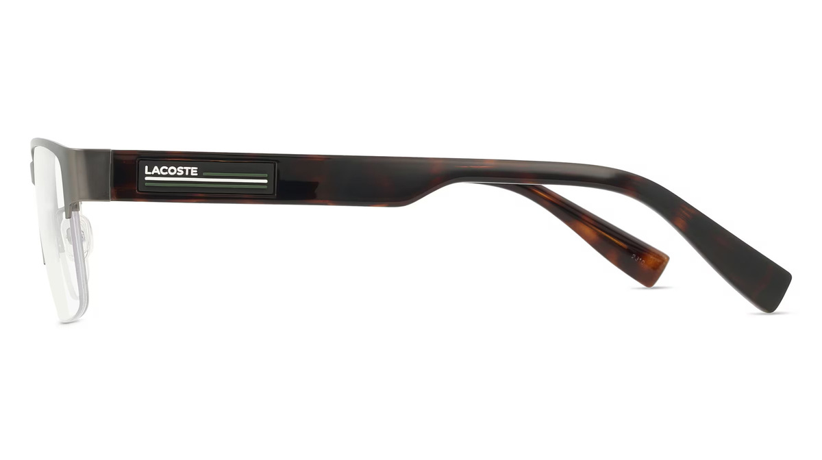 Lacoste L2299 Korrektionsbrille, Vollrand, Quadratisch, Metall, Unisex, Grau - Bild 1