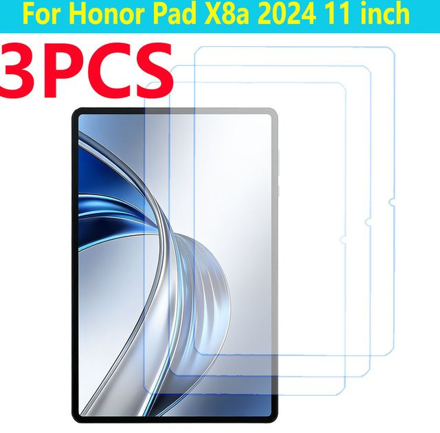 HD kratzfester Displayschutz aus gehärtetem Glas für Honor Pad X8a 11 Zoll 2024 Tablet-Schutzfolie, transparent - Bild 1