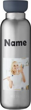 Mepal Thermoflasche in Silver mit individuellem Namen, 500 ml - Bild 1