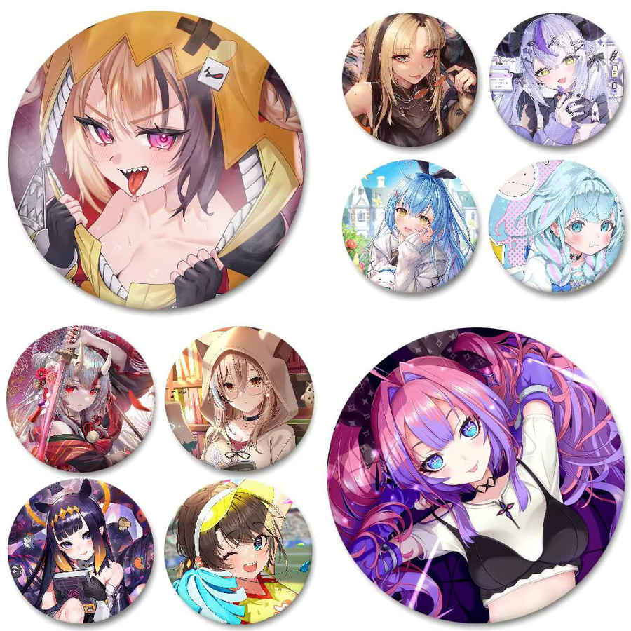 KAYOU Brosche, Anime Hololive, Runde Blech Münze - Bild 2