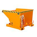 Bauer EXPO-E 600 Späne-Kippbehälter mit Siebblech, öl- und wasserdicht, staplertauglich, Gelborange RAL 2000, B: 107,0 cm, H: 126,0 cm, T: 83,5 cm - Bild 2