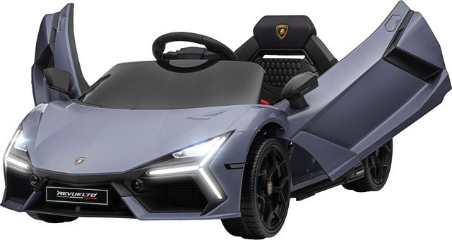 AIYAPLAY Kinder Elektroauto Lamborghini Revuelto Grau mit Licht und Sound für 3-5 Jahre - Bild 1