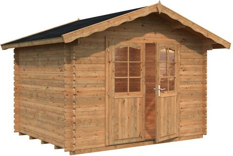 Blockbohlenhaus palmako Vivian in braun, B/H/T: 363 x 245 x 240 cm - Bild 1