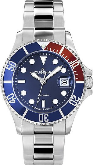 Dugena Armbanduhr Automatik, Edelstahl, Blau, 40 mm, Herren - Bild 1