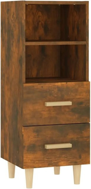 vidaXL Sideboard Räuchereiche in Braun aus Holzwerkstoff, B/T/H: 34,5 x 34,0 x 90,0 cm - Bild 1