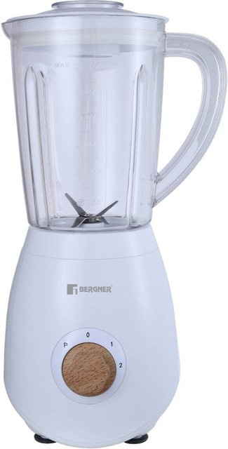 BERGNER Stabmixer in Weiß und Edelstahl, B/H/L: 16 x 38 x 19 cm - Bild 1