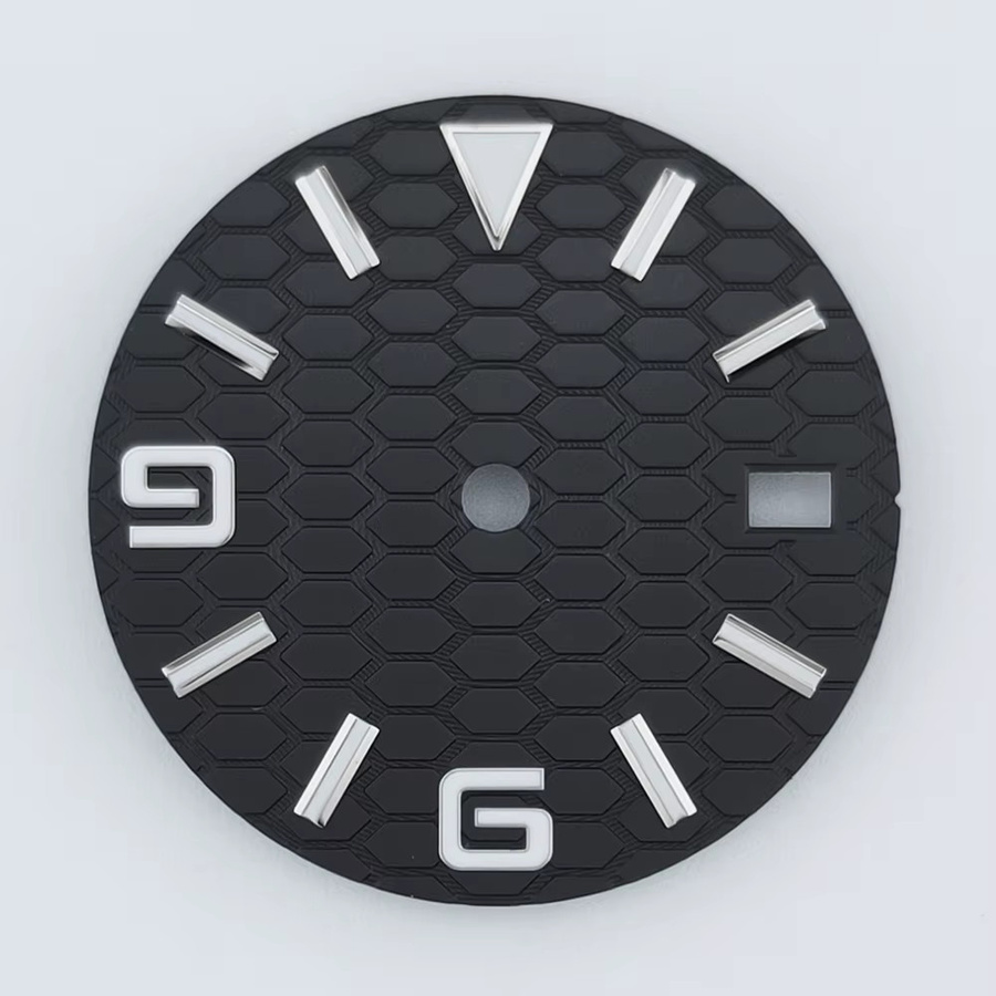 Manbushijie Zifferblatt, 29 mm, schwarz-blau-weiß, Unisex - Bild 3