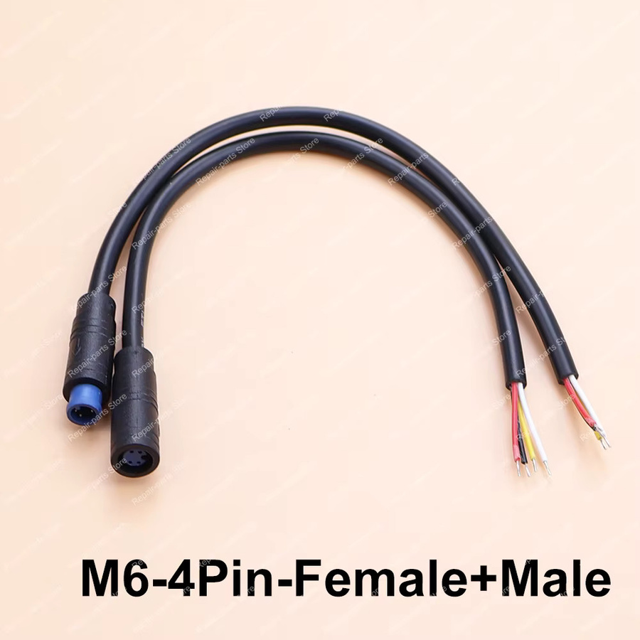 JCD Wasserdichter Elektro-Ebike-Steckverbinder Stecker-Buchse Set in Schwarz für Roller-Brems-Signal-Sensor-Anschluss - Bild 2