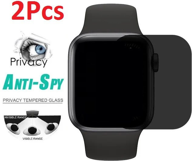 Apple Sichtschutz-Hydrogelfolie, 2 Stück, für Apple Watch - Bild 1