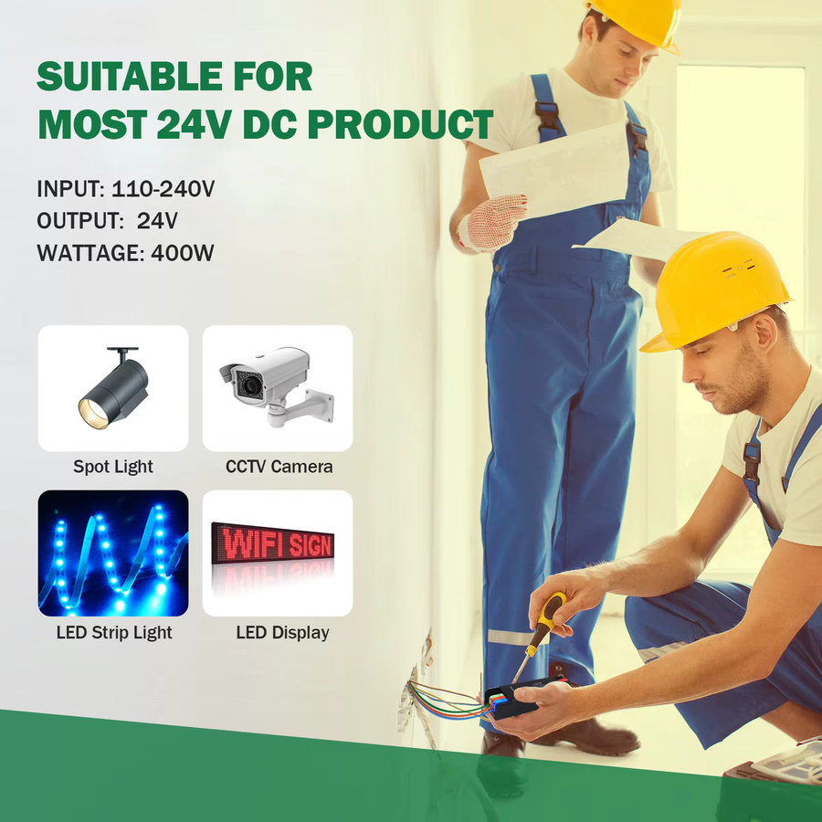 Ultraflacher LED-Konverter als Netzteil für LED-Streifen, AC110V-220V zu DC12V-24V, Schwarz - Bild 2